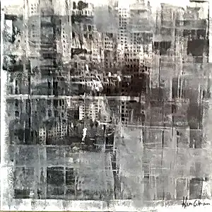 AYHAN ÇETİN tarafından 2020 yılında 60x60 cm ölçülerinde Tuval üzeri akrilik boya tekniği ile yapılmıştır.