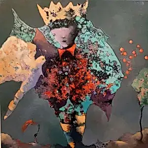 EROL PELİOĞLU tarafından 2020 yılında 60x60 cm ölçülerinde Tuval üzeri yağlı boya tekniği ile yapılmıştır.