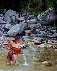 HASAN SAYGIN tarafından 2020 yılında 150x120 cm ölçülerinde Tuval üzeri yağlı boya tekniği ile yapılmıştır.