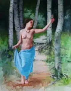 HASAN SAYGIN tarafından 2020 yılında 150x120 cm ölçülerinde Tuval üzeri yağlı boya tekniği ile yapılmıştır.