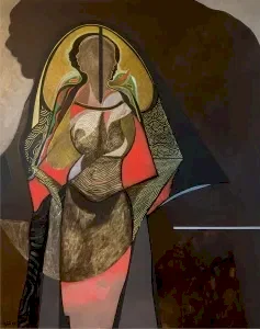 NECMETTİN ÖZLÜ tarafından 2020 yılında 150x120 cm ölçülerinde Tuval üzeri akrilik boya tekniği ile yapılmıştır.