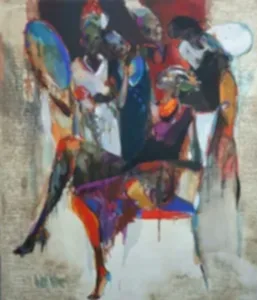 NURETTİN AKKAYA tarafından 2019 yılında 140x120 cm ölçülerinde Tuval üzeri yağlı boya tekniği ile yapılmıştır.