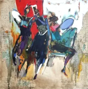 NURETTİN AKKAYA tarafından 2020 yılında 60x60 cm ölçülerinde Tuval üzeri yağlı boya tekniği ile yapılmıştır.