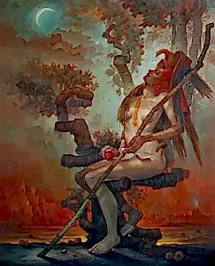 ADEM BAŞPINAR tarafından 2020 yılında 150x120 cm ölçülerinde Tuval üzeri yağlı boya tekniği ile yapılmıştır.