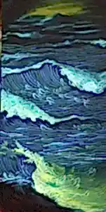 AHMET YEŞİL tarafından 2020 yılında 140x70 cm ölçülerinde Tuval üzeri yağlı boya tekniği ile yapılmıştır.