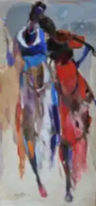 NURETTİN AKKAYA tarafından 2021 yılında 150x70 cm ölçülerinde Tuval üzeri yağlı boya tekniği ile yapılmıştır.