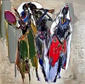 NURETTİN AKKAYA tarafından 2021 yılında 60x60 cm ölçülerinde Tuval üzeri yağlı boya tekniği ile yapılmıştır.