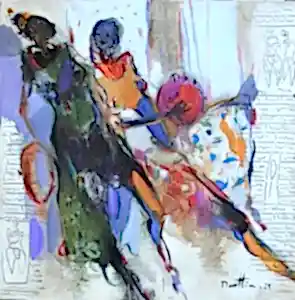 NURETTİN AKKAYA tarafından 2021 yılında 60x60 cm ölçülerinde Tuval üzeri yağlı boya tekniği ile yapılmıştır.