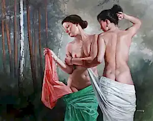 HASAN SAYGIN tarafından 2020 yılında 146x114 cm ölçülerinde Tuval üzeri yağlı boya tekniği ile yapılmıştır.