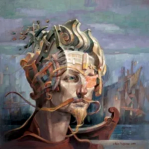 ADEM BAŞPINAR tarafından 2022 yılında 60x60 cm ölçülerinde Tuval üzeri akrilik boya tekniği ile yapılmıştır.