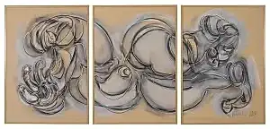 ALİ HERİSCHİ tarafından 2021 yılında 120x220 cm ölçülerinde Alçıpan üzeri karışık teknik tekniği ile yapılmıştır.