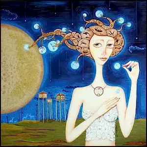 ZEKİYE AKALIN tarafından 2022 yılında 80x80 cm ölçülerinde Tuval üzeri yağlı boya tekniği ile yapılmıştır.