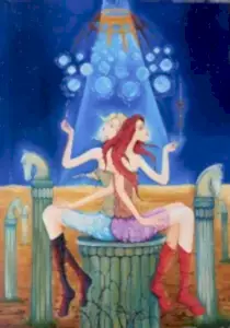 ZEKİYE AKALIN tarafından 2022 yılında 70x50 cm ölçülerinde Tuval üzeri akrilik ve yağlı boya tekniği ile yapılmıştır.