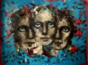 SEMA ÖCAL tarafından 2022 yılında 180x240 cm ölçülerinde Tuval üzeri yağlı boya tekniği ile yapılmıştır.