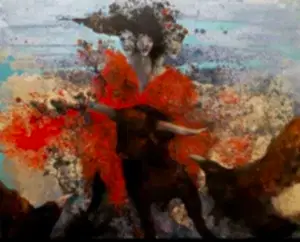 EROL PELİOĞLU tarafından 2022 yılında 120x150 cm ölçülerinde Tuval üzeri yağlı boya tekniği ile yapılmıştır.