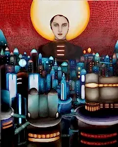 BİNNUR YÜCEBAŞ RUOCCO tarafından 2022 yılında 100x80 cm ölçülerinde Tuval üzeri yağlı boya tekniği ile yapılmıştır.