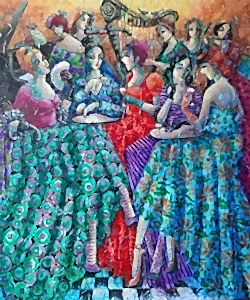 DERYA YILDIZ tarafından 2022 yılında 60x50 cm ölçülerinde Tuval üzeri yağlı boya tekniği ile yapılmıştır.