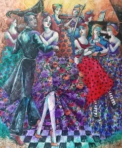 DERYA YILDIZ tarafından 2022 yılında 60x50 cm ölçülerinde Tuval üzeri yağlı boya tekniği ile yapılmıştır.