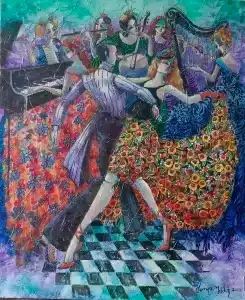 DERYA YILDIZ tarafından 2022 yılında 60x50 cm ölçülerinde Tuval üzeri yağlı boya tekniği ile yapılmıştır.