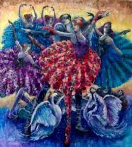 DERYA YILDIZ tarafından 2022 yılında 90x80 cm ölçülerinde Tuval üzeri yağlı boya tekniği ile yapılmıştır.