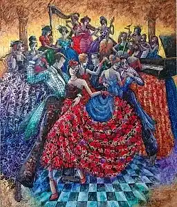 DERYA YILDIZ tarafından 2022 yılında 120x100 cm ölçülerinde Tuval üzeri yağlı boya tekniği ile yapılmıştır.