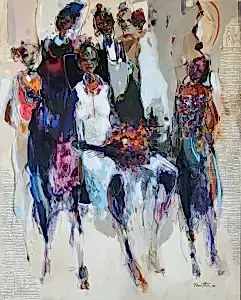 NURETTİN AKKAYA tarafından 2022 yılında 150x120 cm ölçülerinde Tuval üzeri yağlı boya tekniği ile yapılmıştır.