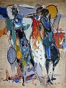 NURETTİN AKKAYA tarafından 2022 yılında 80x60 cm ölçülerinde Tuval üzeri yağlı boya tekniği ile yapılmıştır.