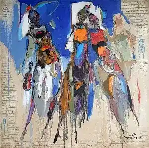 NURETTİN AKKAYA tarafından 2022 yılında 60x60 cm ölçülerinde Tuval üzeri yağlı boya tekniği ile yapılmıştır.