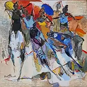 NURETTİN AKKAYA tarafından 2022 yılında 60x60 cm ölçülerinde Tuval üzeri yağlı boya tekniği ile yapılmıştır.