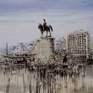 AYHAN ÇETİN tarafından 2023 yılında 60x60 cm ölçülerinde Tuval üzeri akrilik boya tekniği ile yapılmıştır.