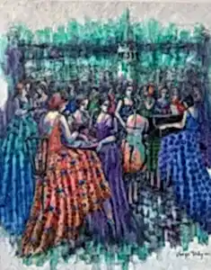 DERYA YILDIZ tarafından 2023 yılında 150x120 cm ölçülerinde Tuval üzeri yağlı boya tekniği ile yapılmıştır.