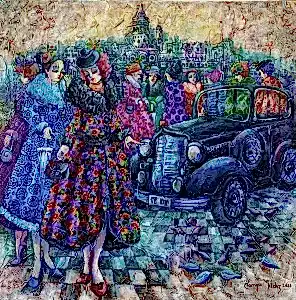 DERYA YILDIZ tarafından 2023 yılında 60x60 cm ölçülerinde Tuval üzeri yağlı boya tekniği ile yapılmıştır.