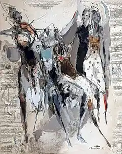 NURETTİN AKKAYA tarafından 2023 yılında 100x80 cm ölçülerinde Tuval üzeri yağlı boya tekniği ile yapılmıştır.