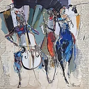 NURETTİN AKKAYA tarafından 2023 yılında 60x60 cm ölçülerinde Tuval üzeri yağlı boya tekniği ile yapılmıştır.