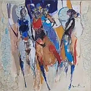 NURETTİN AKKAYA tarafından 2023 yılında 60x60 cm ölçülerinde Tuval üzeri yağlı boya tekniği ile yapılmıştır.