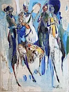 NURETTİN AKKAYA tarafından 2023 yılında 80x60 cm ölçülerinde Tuval üzeri yağlı boya tekniği ile yapılmıştır.