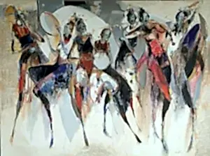 NURETTİN AKKAYA tarafından 2023 yılında 180x240 cm ölçülerinde Tuval üzeri yağlı boya tekniği ile yapılmıştır.