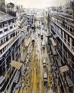 AYHAN ÇETİN tarafından 2024 yılında 150x120 cm ölçülerinde Tuval üzeri akrilik boya tekniği ile yapılmıştır.