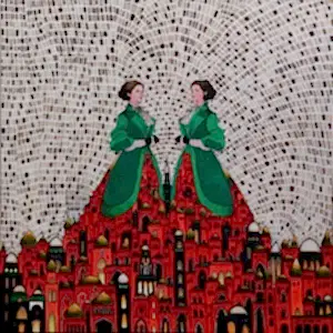 BİNNUR YÜCEBAŞ RUOCCO tarafından 2024 yılında 60x60 cm ölçülerinde Tuval üzeri yağlı boya tekniği ile yapılmıştır.