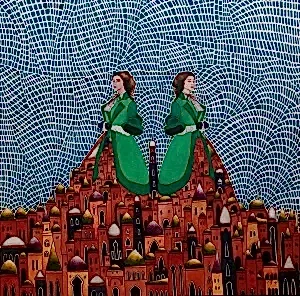 BİNNUR YÜCEBAŞ RUOCCO tarafından 2024 yılında 60x60 cm ölçülerinde Tuval üzeri yağlı boya tekniği ile yapılmıştır.