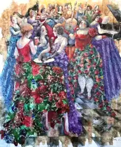 DERYA YILDIZ tarafından 2024 yılında 120x100 cm ölçülerinde Tuval üzeri yağlı boya tekniği ile yapılmıştır.