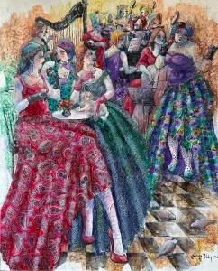 DERYA YILDIZ tarafından 2024 yılında 90x80 cm ölçülerinde Tuval üzeri yağlı boya tekniği ile yapılmıştır.