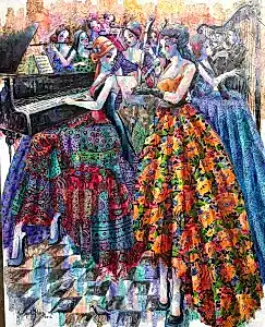 DERYA YILDIZ tarafından 2024 yılında 90x80 cm ölçülerinde Tuval üzeri yağlı boya tekniği ile yapılmıştır.