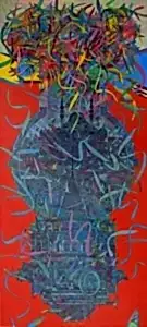 ENGİN KORKMAZ tarafından 2024 yılında 180x80 cm ölçülerinde Tuval üzeri akrilik boya tekniği ile yapılmıştır.