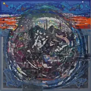 ENGİN KORKMAZ tarafından 2024 yılında 115x115 cm ölçülerinde Tuval üzeri akrilik boya tekniği ile yapılmıştır.