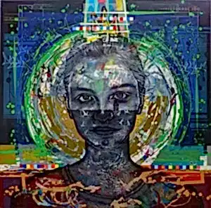 ENGİN KORKMAZ tarafından 2024 yılında 115x115 cm ölçülerinde Tuval üzeri akrilik boya tekniği ile yapılmıştır.