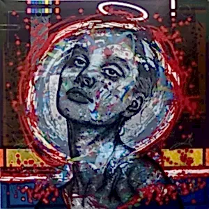 ENGİN KORKMAZ tarafından 2024 yılında 115x115 cm ölçülerinde Tuval üzeri akrilik boya tekniği ile yapılmıştır.