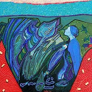 NECMETTİN ÖZLÜ tarafından 2024 yılında 60x60 cm ölçülerinde Tuval üzeri akrilik boya tekniği ile yapılmıştır.