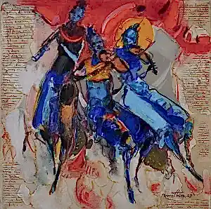 NURETTİN AKKAYA tarafından 2023 yılında 60x60 cm ölçülerinde Tuval üzeri yağlı boya tekniği ile yapılmıştır.