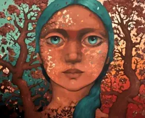 SEMA ÖCAL tarafından 2024 yılında 120x150 cm ölçülerinde Tuval üzeri yağlı boya tekniği ile yapılmıştır.